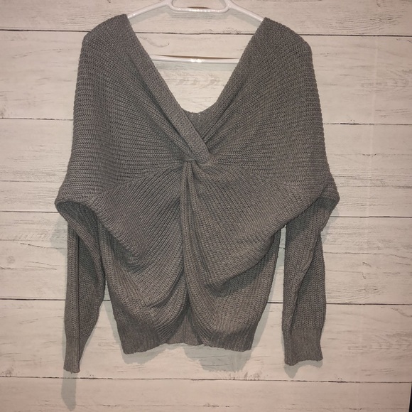 Twist Back Knit Sweater - Picture 2 of 2
